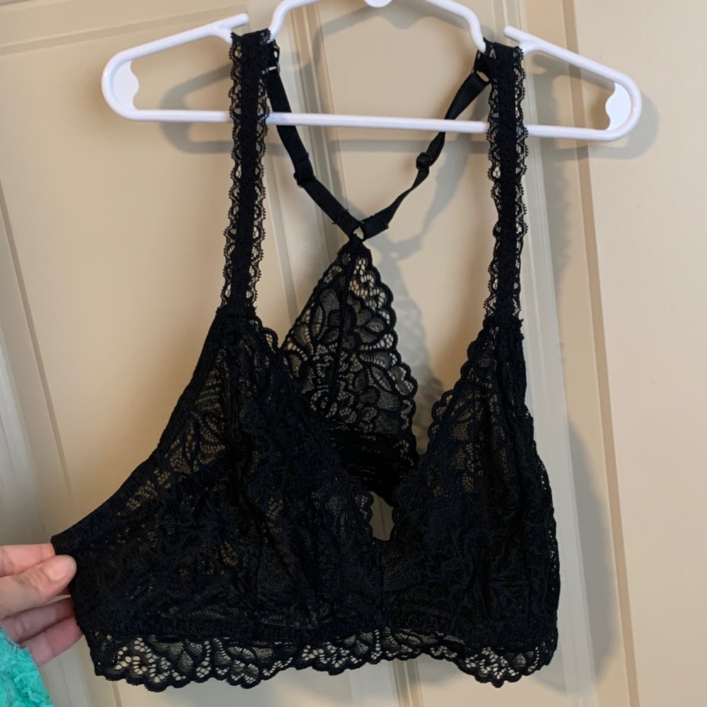 Two Green and Black Xhilaration  Lace Bralettes